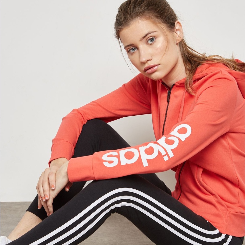 adidas Linear Zip Through Hoodie